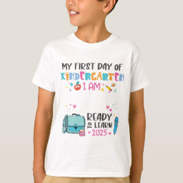 Back to School Shirt for Kids - Kindergarten