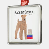 Back to School Silbernes Ornament (Links)