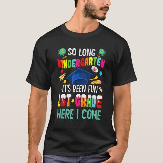 Back To School So Long Kindergarten Look Out 1st G T-Shirt (Vorderseite)