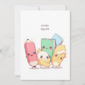 Back to School Study Squad Dankeskarte (Vorderseite)