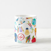 Back To School Supplies Kaffeetasse (Mittel)