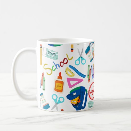 Back To School Supplies Kaffeetasse (Links)