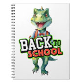 Back to School T-Rex Notizblock (Vorderseite)