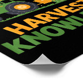 Back To School Teacher Farming Tractor Farmer Kids Poster (Ecke)