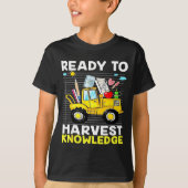 Back To School Teacher Farming Tractor Farmer Kids T-Shirt (Vorderseite)