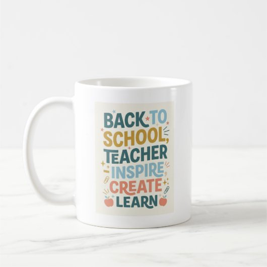 Back to School Teacher gift Kaffeetasse (Links)
