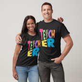 Back To School Teacher Leopard Thunder Motivationa T-Shirt (Unisex)