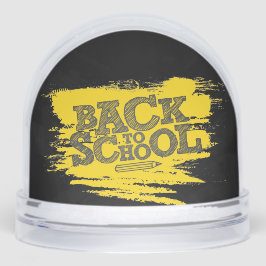 Back to School Teacher & Student – Classroom Desk  Schneekugeln