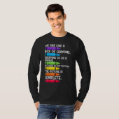 Back To School Teacher We Are Like A Box Of Crayon T-Shirt (Vorne ganz)