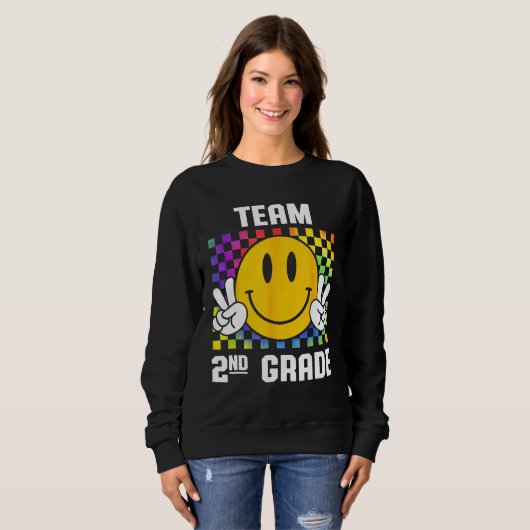 Back To School Team 2nd Garde Smile Back To School Sweatshirt (Vorne ganz)