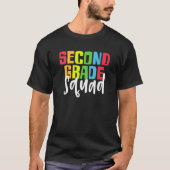 Back To School Team 2nd Second Grade Squad Student T-Shirt (Vorderseite)