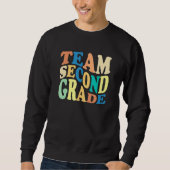 Back To School Team Second Grade 2nd Grade Teacher Sweatshirt (Vorderseite)