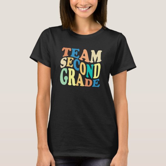 Back To School Team Second Grade 2nd Grade Teacher T-Shirt (Vorderseite)