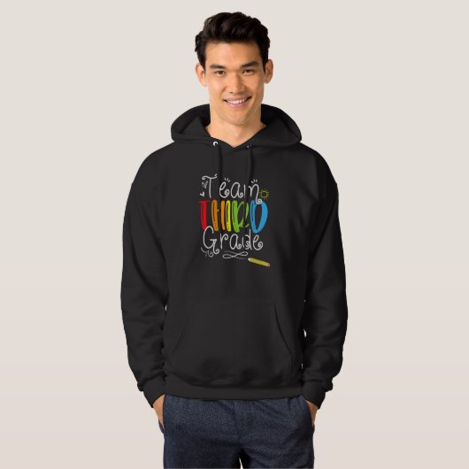 Back To School Team Third Grade 3rd Teacher Stude Hoodie (Vorne ganz)