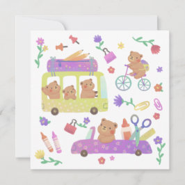 Back to School: Teddy's Ready for School Feiertagskarte