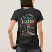 Back to School Tour T-Shirt (Rückseite)