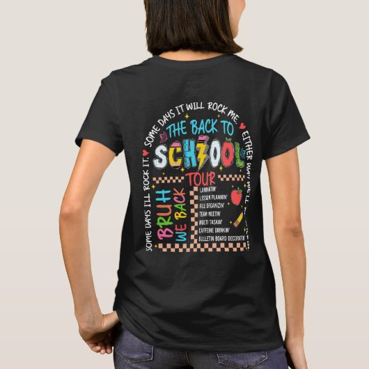 Back to School Tour  T-Shirt (Rückseite)