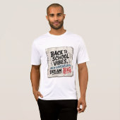 Back to School Vibes – Motivational Men's Tee (Vorne ganz)