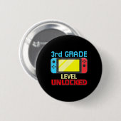 Back to School Video Gamer 3rd Grad Level Unlocke Button (Vorne & Hinten)