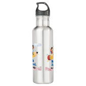 Back to School Water Bottle Edelstahlflasche (Rückseite)