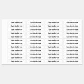 Back to School Waterproof Sticker Name Labels (Blatt)