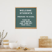 Back To School Welcome Poster (Küche)