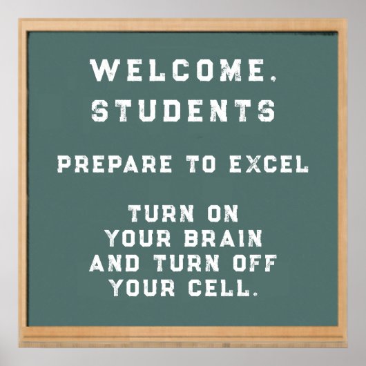 Back To School Welcome Poster (Vorne)
