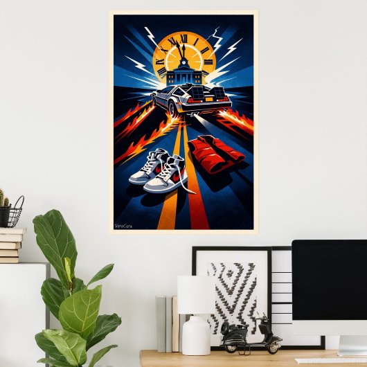Back to the Future Inspired Symbolic Movie Poster (Heimbüro)
