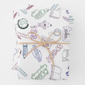 Back to Your School Days Geschenkpapier Set (Beispiel)