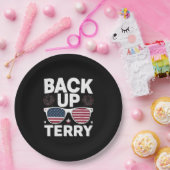 Back Up Terry Funny 4. Juli Patriotic Feuerwerk Pappteller (Party)