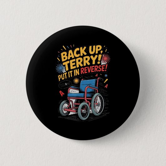 Back up Terry setzen es in umgekehrter Sonne 4. Ju Button (Vorderseite)