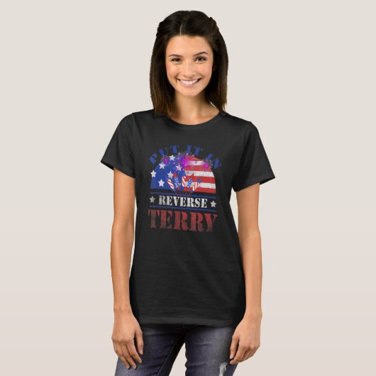 Back up Terry setzen es in Umkehrung 4. Juli ameri T-Shirt (Vorne ganz)