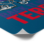 Back Up Terry setzen Sie es in umgekehrte Feuerarb Poster (Ecke)