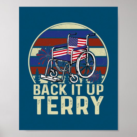 Back Up Terry setzen Sie es in umgekehrte Feuerarb Poster (Vorne)