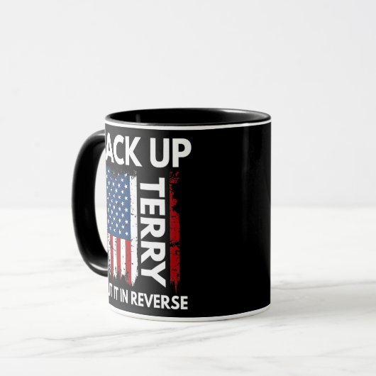 Back Up Terry setzen Sie es in umgekehrte Feuerarb Tasse (Vorderseite Links)