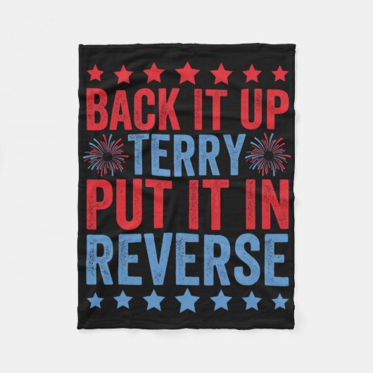 Back Up Terry setzen Sie es in umgekehrte Feuerwer Fleecedecke (Vorderseite)