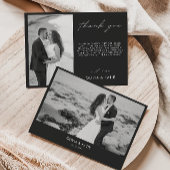 Back Wedding Dankeschön Card Einladung