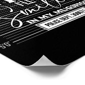 (back) When It Comes To My Child I Will Smile In M Poster (Ecke)