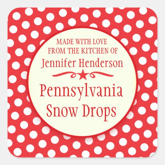 Backaufkleber für den Austausch oder Verkauf von C Quadratischer Aufkleber (Vorderseite)