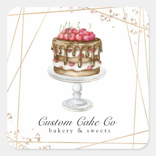 Backaufkleber Quadratischer Aufkleber (Vorderseite)