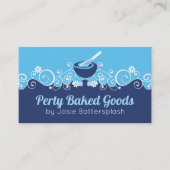 Backbacken für Backwaren mit Schüssel Backwaren Ko Visitenkarte (Vorderseite)