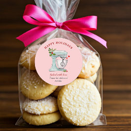 Backbacken Mixer Holiday Runder Aufkleber