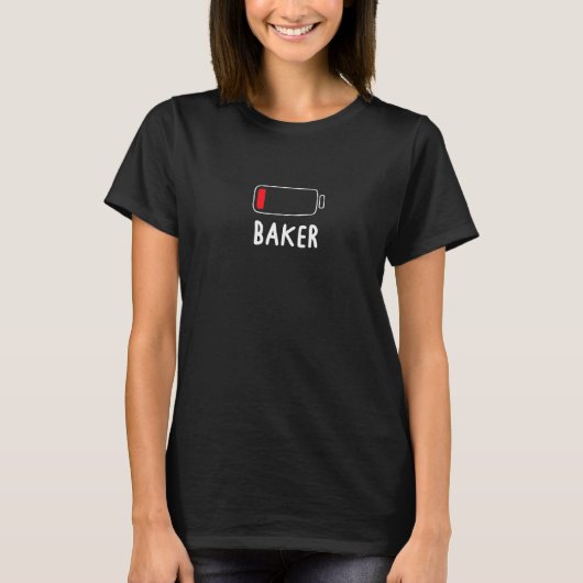 Backbäcker für Backwaren Koch Spaß Sarcast T-Shirt (Vorderseite)