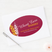 Backbäcker für Weizenbäcker Backgeschenk-Aufkleber Ovaler Aufkleber (Umschlag)