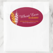 Backbäcker für Weizenbäcker Backgeschenk-Aufkleber Ovaler Aufkleber (Tasche)