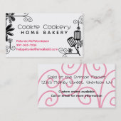 Backbäckerbeaters Utensilien Blume Geschäftswagen Visitenkarte (Vorne/Hinten)