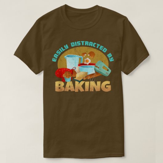 Backbäckerei Bäckerei Lover Gewittertes Brot T-Shirt (Design vorne)