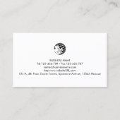 Backbäckerei Business Card Visitenkarte (Rückseite)