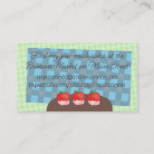 Backbäckerei Hochzeitskuchen Koch Visitenkarte (Rückseite)