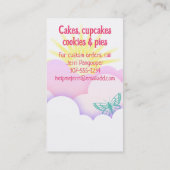 Backbäckerei Koch Küche Märchen Business ca Visitenkarte (Rückseite)